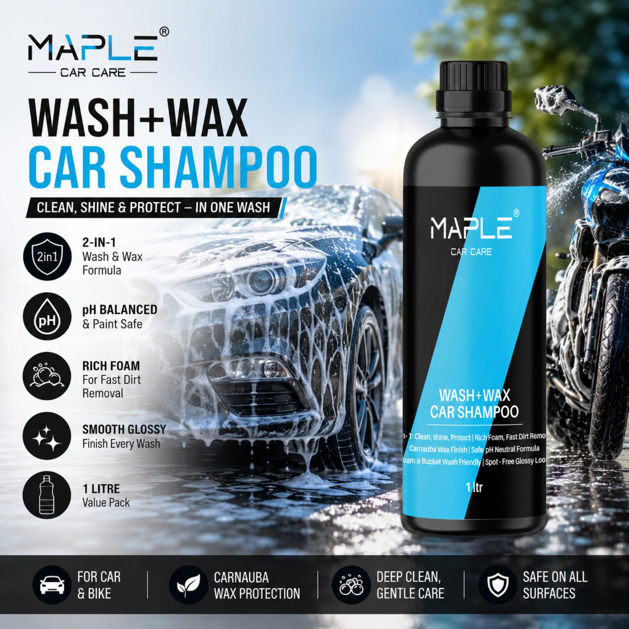 CAR WASH N WAX SHAMPOO - Image 2