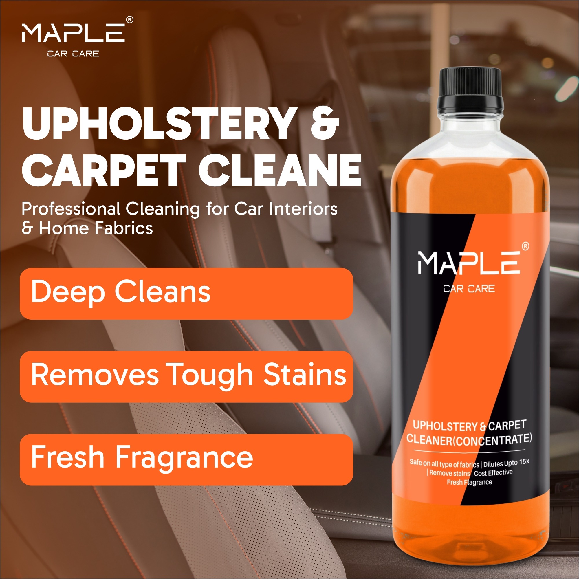 UPHOLSTERY & CARPET CLEANER (CONCENTRATE) - Image 2