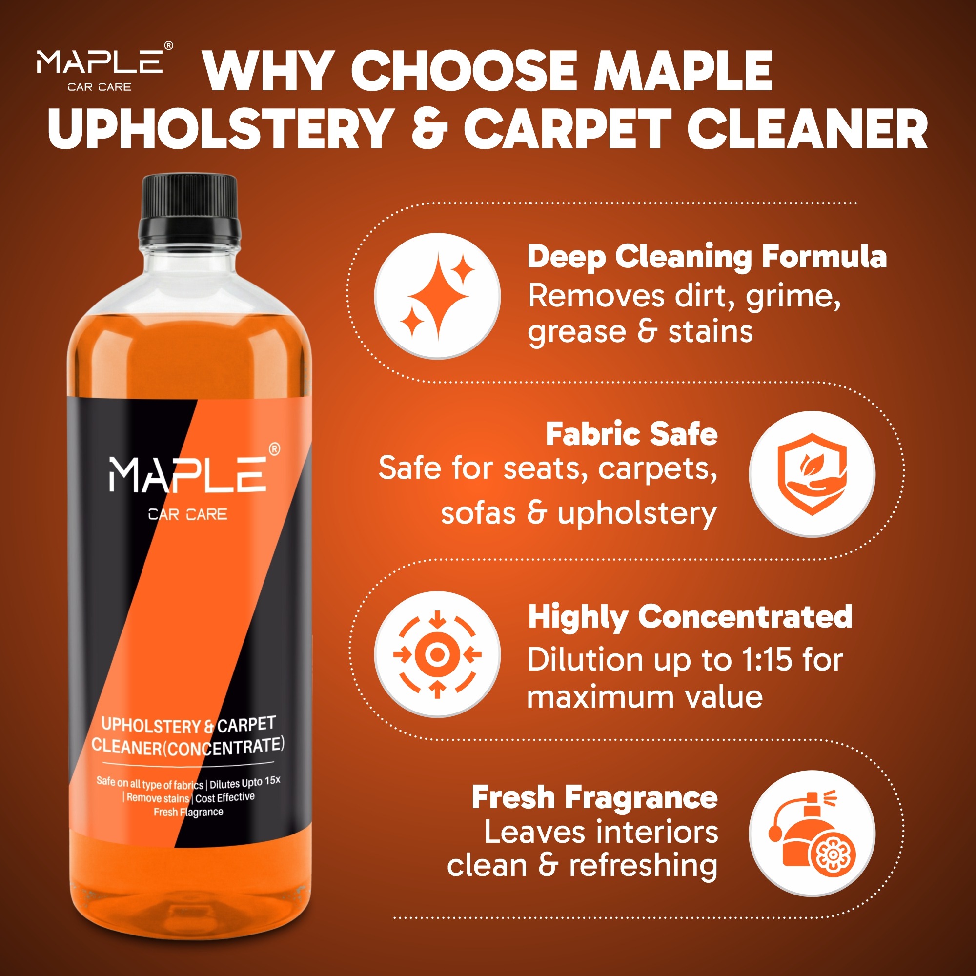 UPHOLSTERY & CARPET CLEANER (CONCENTRATE) - Image 4