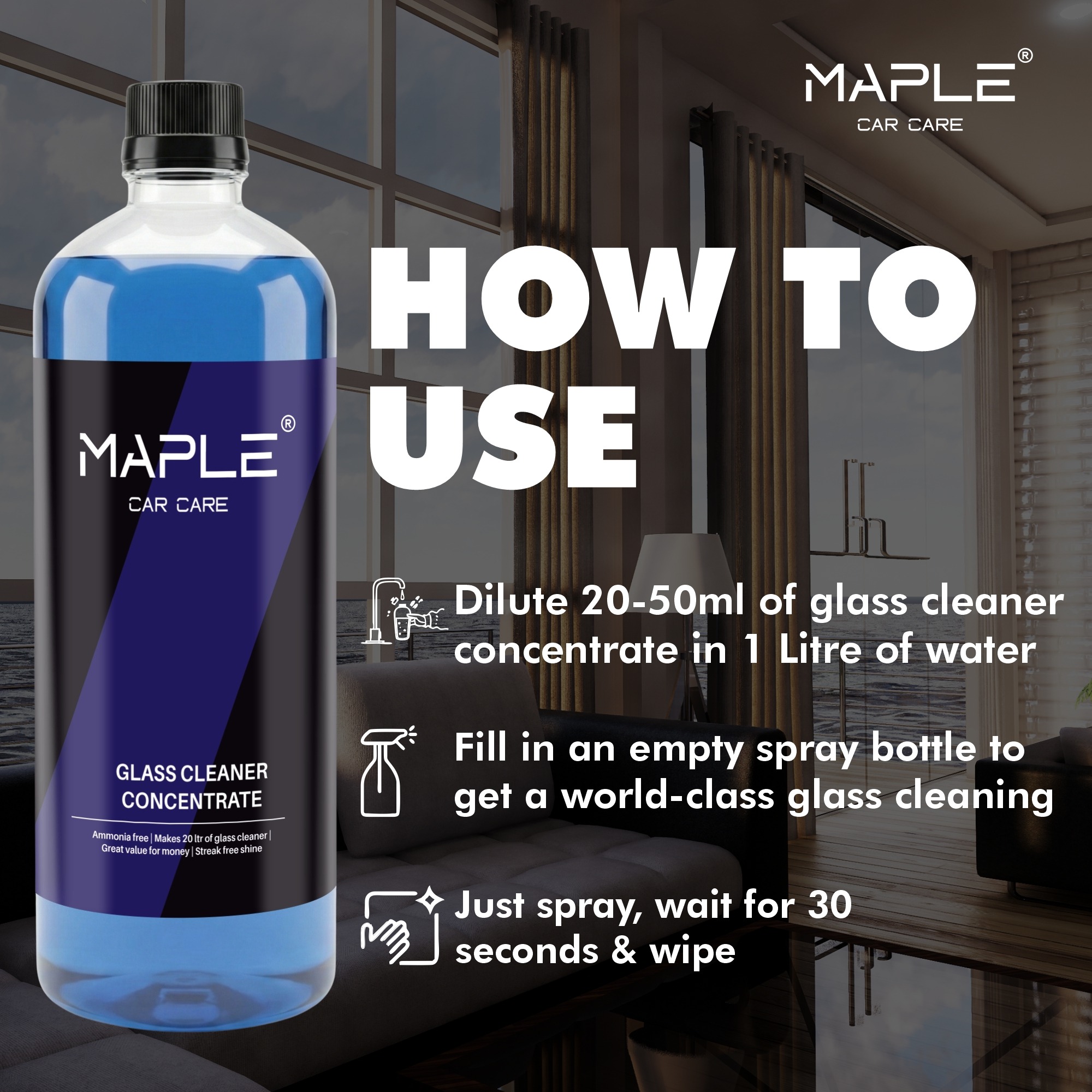 GLASS CLEANER ( CONCENTRATE ) - Image 3