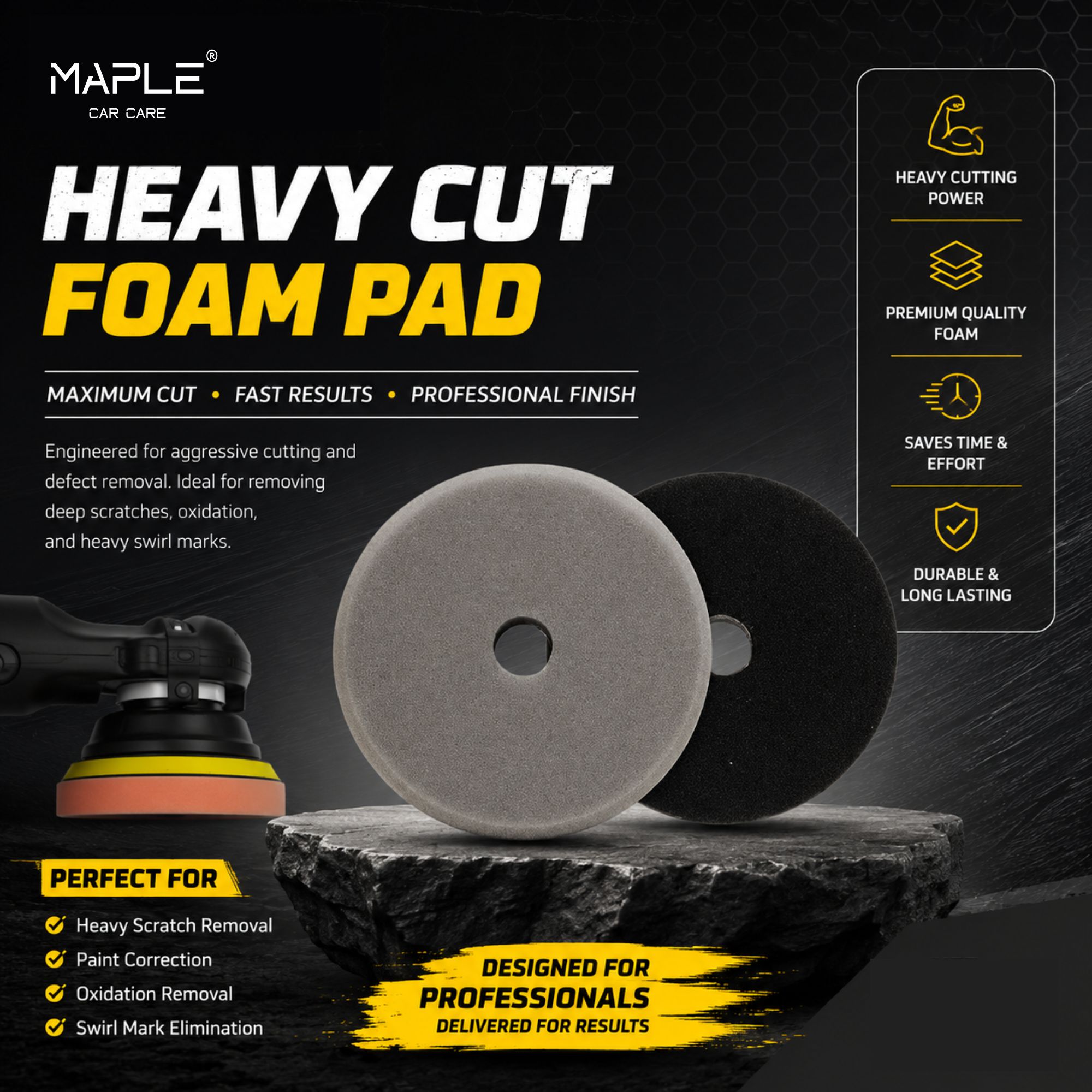 GREY PAD HEAVY CUT FOAM PAD - Image 2